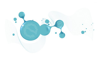 Blue white abstract bubbles letter - behance hd free wallpaper