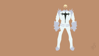 Cartoon character skull sword hand - minimalist free wallpaper