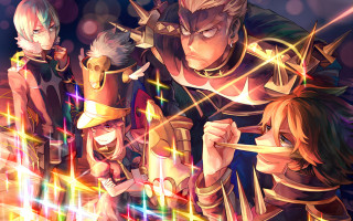 Group people bright background stars - a bright background free wallpaper