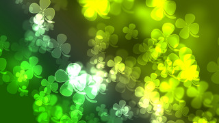Green yellow background clovers blurry 2 - free light wallpaper