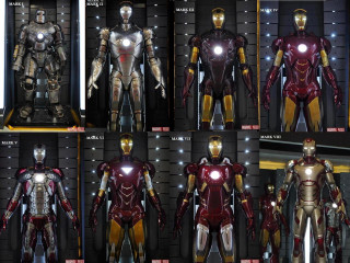 Iron man suits display case - arnold mesches free wallpaper