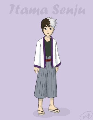 Boy whitejacket bluepants tama seiu - a drawing of a boy free wallpaper