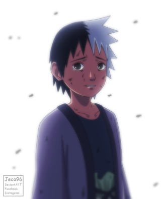 Young man black shirt blue - digital art free wallpaper for mobile