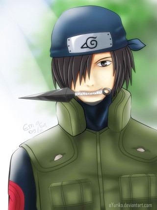 Guy knife mouth hat green - his head free wallpaper