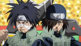 Two anime characters white paint - a black hat free wallpaper