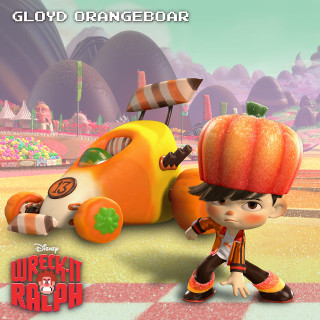 Cartoon character pumpkin head car - free halloween wallpaper for tablet