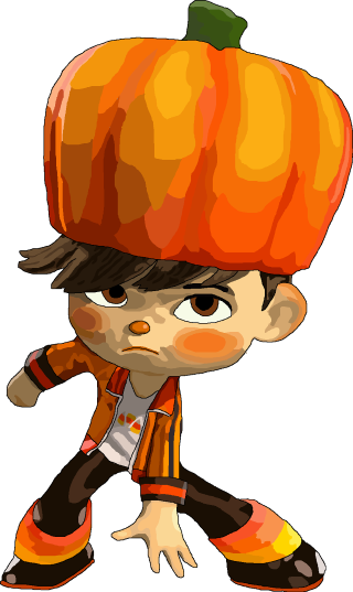 Cartoon boy pumpkin head jacket - adam manyoki free wallpaper for mobile