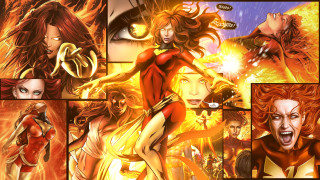 Comic book woman red demon - a comic book page free wallpaper