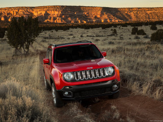 Red jeep driving field sunset - a red jeep free wallpaper