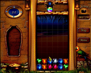 Door clock parrot palm tree - crystal cubism free wallpaper