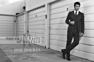 Man suit leaning wall hands 3 - his foot free wallpaper for desktop