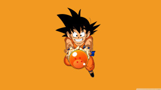 Cartoon character flying ball smile - akira toriyama free wallpaper