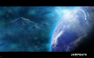 Blue planet space station matte - a blue planet free wallpaper