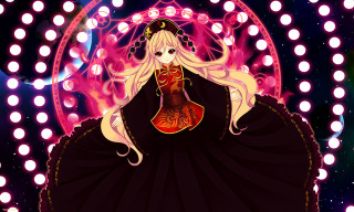 Black dress red yellow hat - hat free wallpaper