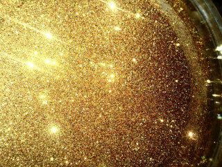 Glitter bowl black background gold - anish kapoor free wallpaper