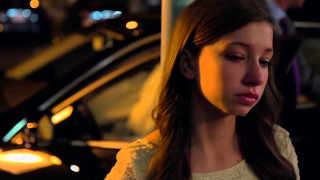 Woman car night street cellphone - a street free wallpaper