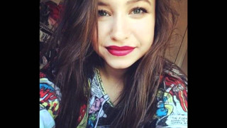 Woman long hair colorful shirt 2 - brown hair free wallpaper