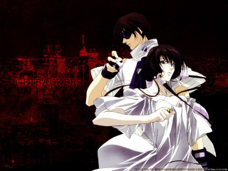 Anime couple cityscape cyber rockers - neo free wallpaper
