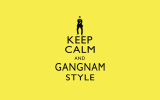 Keep calm gangnam style yellow - image of a man free wallpaper for desktop