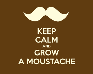 Keep calm grow moustache side - a cross stitch free wallpaper for desktop