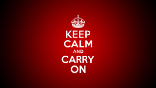 Keep calm carry on red - head and the words free wallpaper