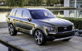 Black suv parked sidewalk lake - a sidewalk next free wallpaper