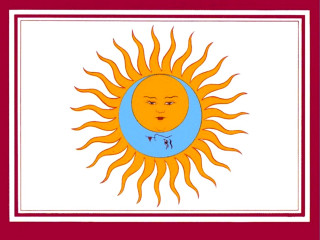 Sun face red border image - a face free wallpaper