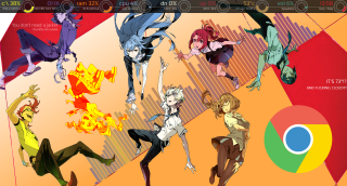 Anime characters running fire theme - 2 d sprite free wallpaper for desktop