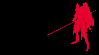 Red silhouette man spear viennese - viennese actionism free wallpaper