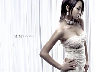Woman white dress posing hands 15 - eizan kikukawa free wallpaper