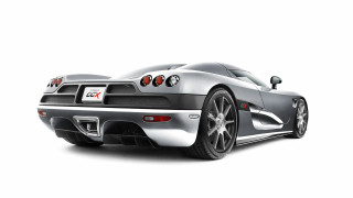 Silver sports car white background 2 - the rear end of the car free wallpaper