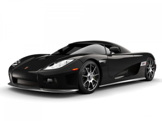 Black sports car white background 2 - black background free wallpaper