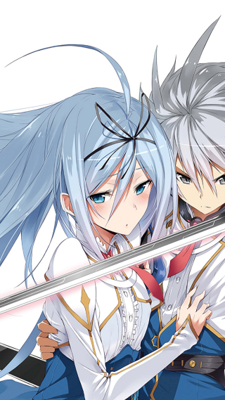 Blue haired rayonism manga characters - two anime character free wallpaper for mobile