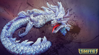 White dragon red eyes black - a black body free wallpaper