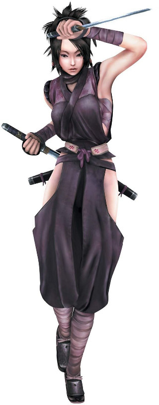 Woman purple dress swords black - final free wallpaper for mobile