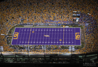 Football field fans stands crowd - a football field free wallpaper