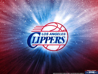 Clippers logo red blue stars - free sports wallpaper