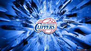 Clippers logo shattered glass basketball - free sports wallpaper