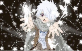 White hair scarf black background - abidin dino free wallpaper for desktop