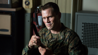 Military man knife serious look - bryan organ free wallpaper