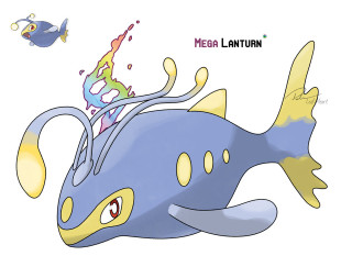 Blue whale yellow fin fish - luminous free wallpaper