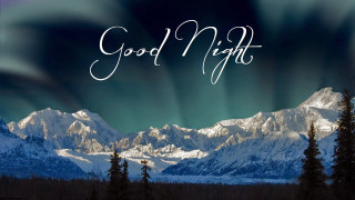 Mountain range good night sky - the word good night free wallpaper