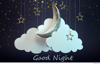 Crescent stars hanging sky good - star free wallpaper