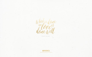 White background gold lettering says - little free wallpaper