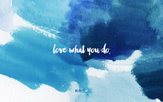 Blue white painting quote love - painting free wallpaper for desktop