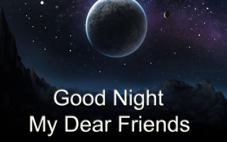 Planet good night my dear - dear free wallpaper