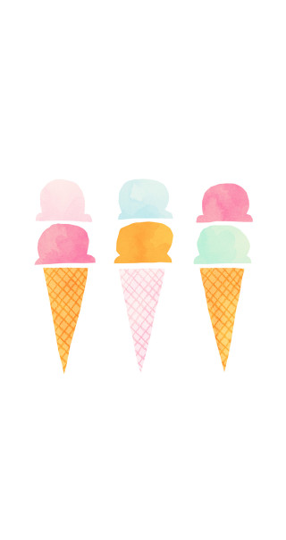 Three ice cream cones different - evaline ness free wallpaper for mobile