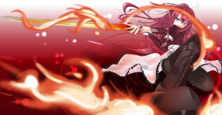 Woman long hair holding sword - long hair holding free wallpaper