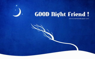 Blue background white crescent good - free holidays wallpaper for desktop