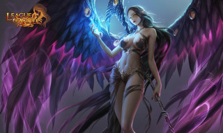 Woman sword wings blue bird - a blue bird free wallpaper